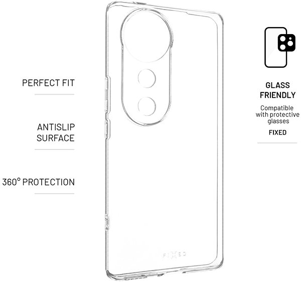 Handyhülle FIXED Story für Vivo V40 transparent ...