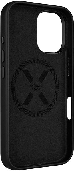 Handyhülle FIXED MagLeather mit MagSafe Unterstützung für Apple iPhone 16 schwarz ...