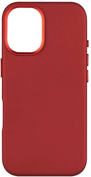 Handyhülle FIXED MagLeather mit MagSafe Unterstützung für das Apple iPhone 16 rot ...