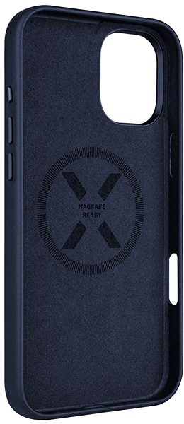 Handyhülle FIXED MagLeather mit MagSafe Unterstützung für Apple iPhone 16 Plus blau ...