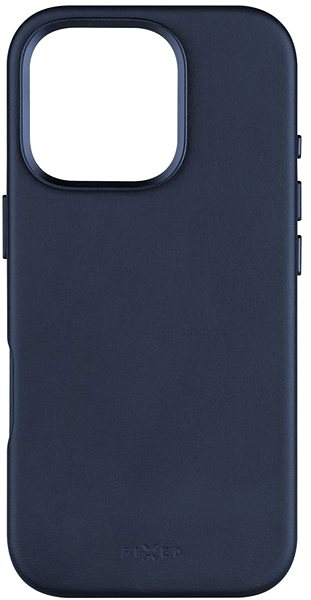 Telefon tok FIXED MagLeather Apple iPhone 16 Pro MagSafe kék tok ...