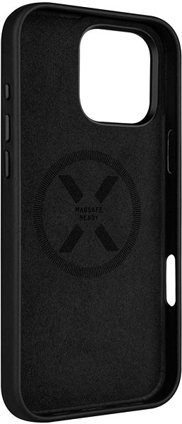 Handyhülle FIXED MagLeather mit MagSafe Unterstützung für Apple iPhone 16 Pro Max schwarz ...