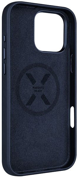 Handyhülle FIXED MagLeather mit MagSafe Unterstützung für Apple iPhone 16 Pro Max blau ...