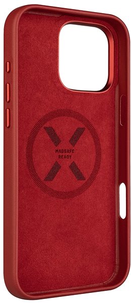 Kryt na mobil FIXED MagLeather s podporou MagSafe pre Apple iPhone 16 Pro Max červený ...