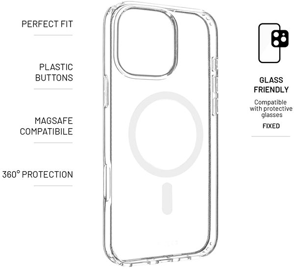 Handyhülle FIXED MagPure mit Magsafe Unterstützung für Apple iPhone 16 Pro Max klar ...