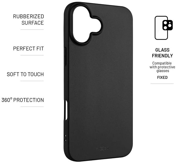 Handyhülle FIXED Story für das Apple iPhone 16 Plus schwarz ...