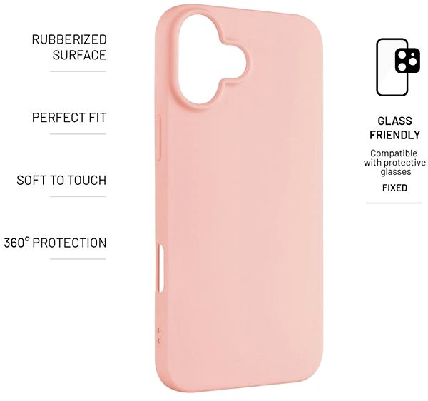 Handyhülle FIXED Story für Apple iPhone 16 Plus rosa ...
