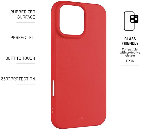 Handyhülle FIXED Story für Apple iPhone 16 Pro Max rot ...