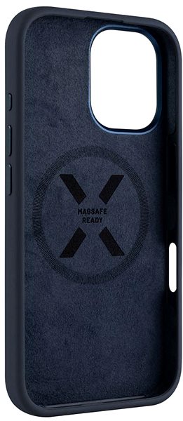 Handyhülle FIXED MagFlow mit MagSafe Unterstützung für Apple iPhone 16 blau ...