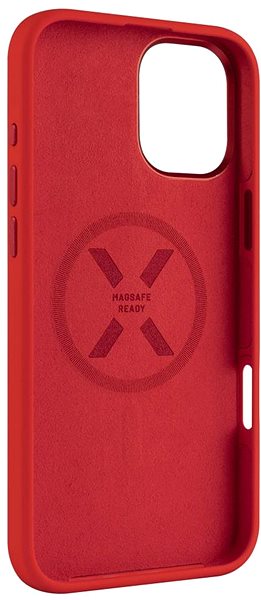 Handyhülle FIXED MagFlow mit MagSafe Unterstützung für Apple iPhone 16 Plus rot ...