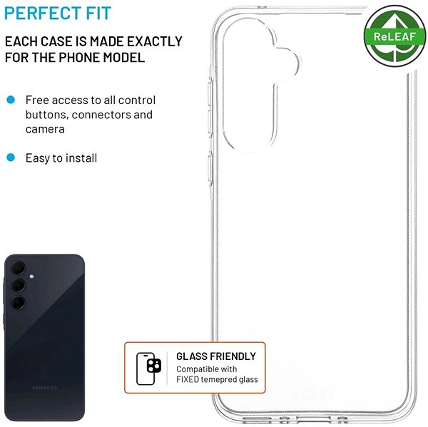 Handyhülle FIXED ReStory AntiUV für Samsung Galaxy A35 5G klar ...