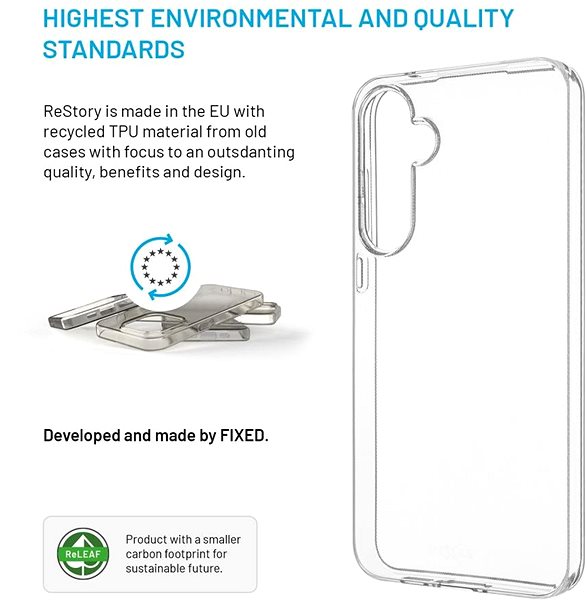 Handyhülle FIXED ReStory AntiUV für Samsung Galaxy A55 5G klar ...