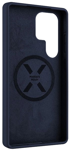 Handyhülle FIXED MagFlow mit MagSafe und Qi2 Unterstützung für Samsung Galaxy S25 Ultra blue ...
