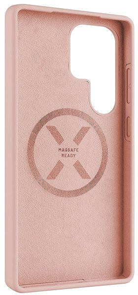 Handyhülle FIXED MagFlow mit MagSafe und Qi2 Unterstützung für Samsung Galaxy S25 Ultra rosa ...