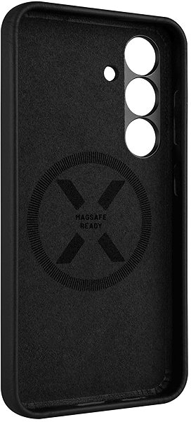 Handyhülle FIXED MagLeather mit MagSafe und Qi2 Unterstützung für Samsung Galaxy S25 schwarz ...