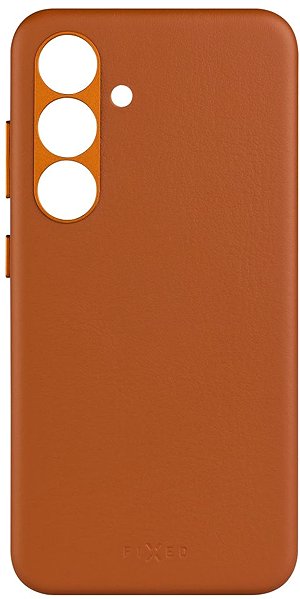 Handyhülle FIXED MagLeather mit MagSafe und Qi2 Unterstützung für Samsung Galaxy S25 braun ...