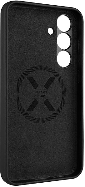 Handyhülle FIXED MagLeather mit MagSafe und Qi2 Unterstützung für Samsung Galaxy S25+ schwarz ...