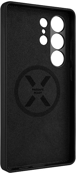 Handyhülle FIXED MagLeather mit MagSafe und Qi2 Unterstützung für Samsung Galaxy S25 Ultra schwarz ...