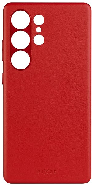 Telefon tok FIXED MagLeather Qi2 Samsung Galaxy S25 Ultra MagSafe piros tok ...