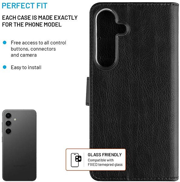 Softcase-Handyhülle FIXED Opus für Samsung Galaxy S25 schwarz ...