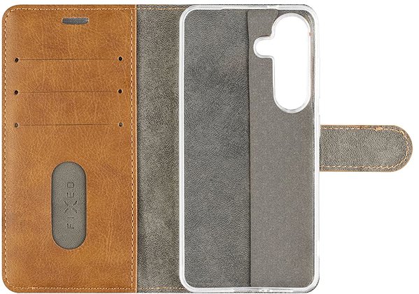 Softcase-Handyhülle FIXED Opus für Samsung Galaxy S25 braun ...
