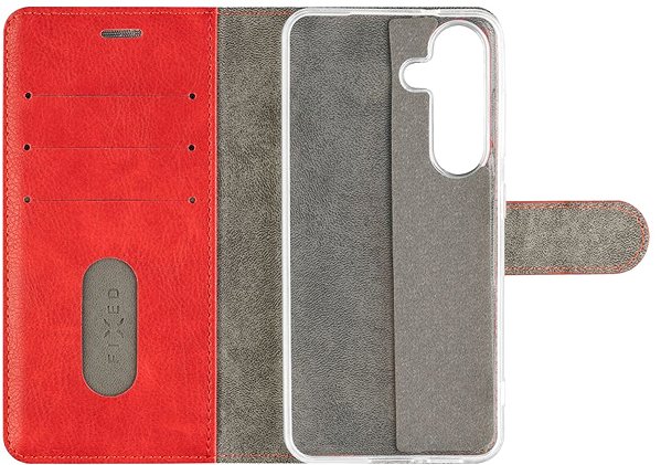 Softcase-Handyhülle FIXED Opus für Samsung Galaxy S25 rot ...