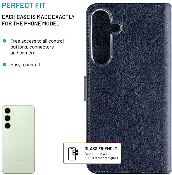 Mobiltelefon tok FIXED Opus Samsung Galaxy S25+ kék tok ...