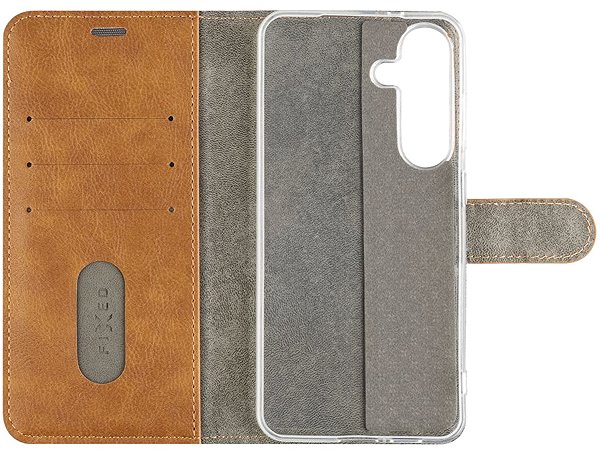 Softcase-Handyhülle FIXED Opus für Samsung Galaxy S25+ braun ...