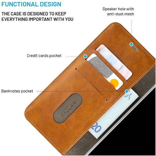 Softcase-Handyhülle FIXED Opus für Samsung Galaxy S25+ braun ...
