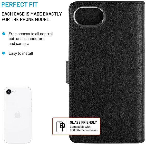 Softcase-Handyhülle FIXED Opus für Apple iPhone 17e/16e schwarz ...