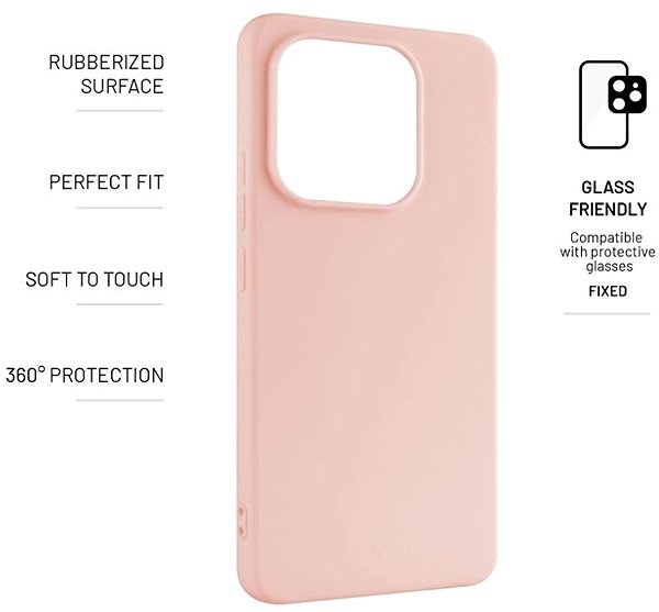 Handyhülle FIXED Story für Xiaomi Redmi Note 14 rosa ...