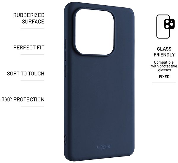Handyhülle FIXED Story für Xiaomi Redmi Note 14 5G blau ...
