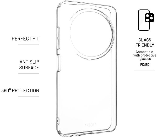 Telefon tok FIXED Story ZTE Blade A75 5G/Nubia Focus 5G átlátszó tok ...
