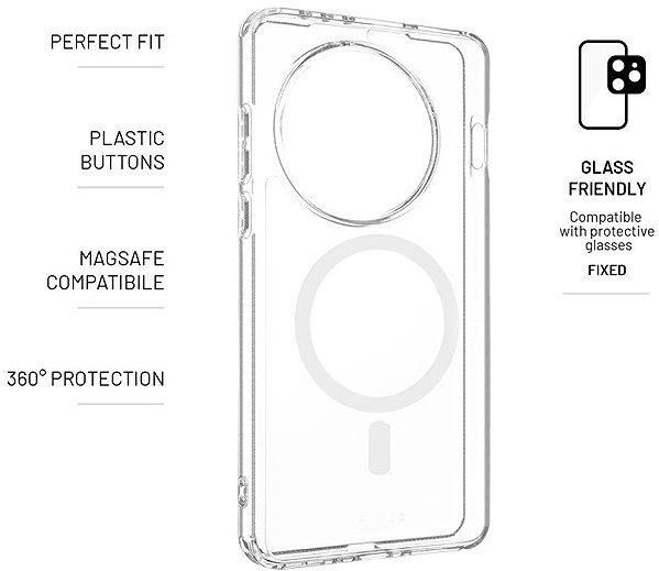 Handyhülle FIXED MagPure mit Magsafe Unterstützung für OnePlus 13 5G klar ...