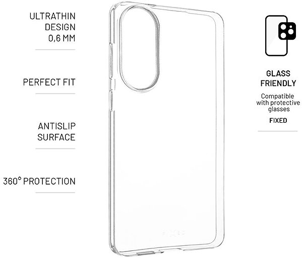Handyhülle FIXED Story Slim für Samsung Galaxy S25 Edge 5G 06 mm transparent ...
