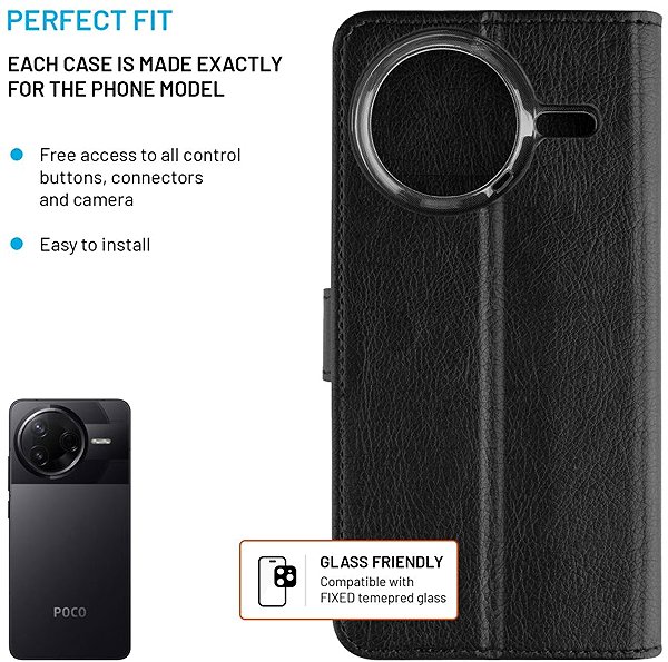 Softcase-Handyhülle FIXED Opus für POCO F7 Pro 5G schwarz ...