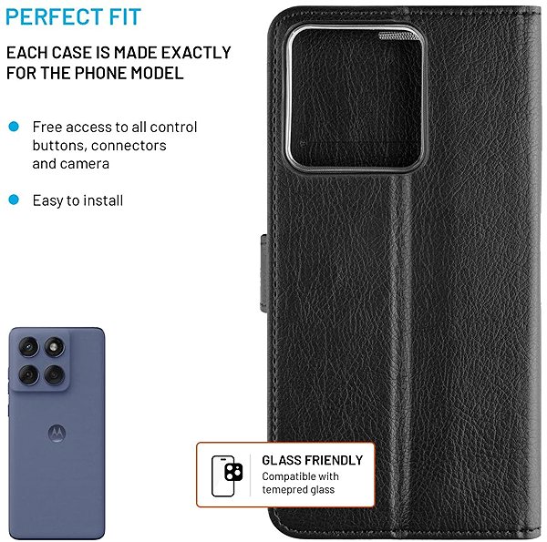 Softcase-Handyhülle FIXED Opus für Motorola Edge 60/Fusion 5G schwarz ...