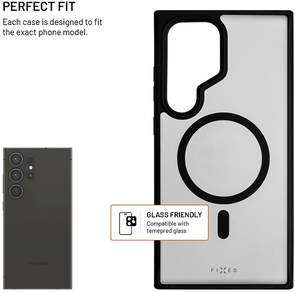 Handyhülle FIXED MagMisty mit Magsafe Unterstützung für Samsung Galaxy S24 Ultra schwarz ...