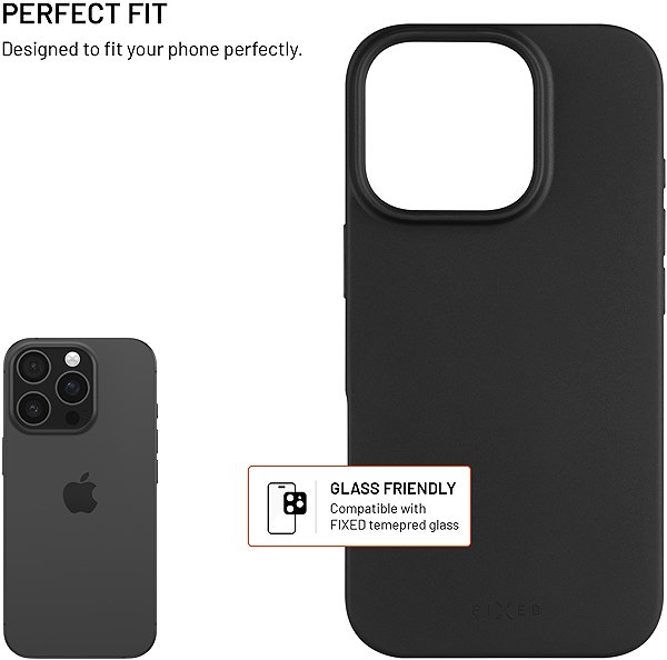 Handyhülle FIXED ReStory für Apple iPhone 16 Pro hergestellt in CZ schwarz ...