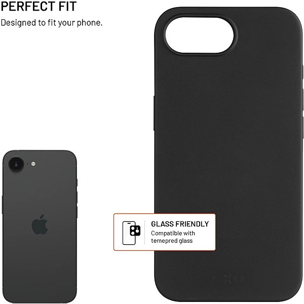 Handyhülle FIXED ReStory für Apple iPhone 17e/16e hergestellt in CZ schwarz ...