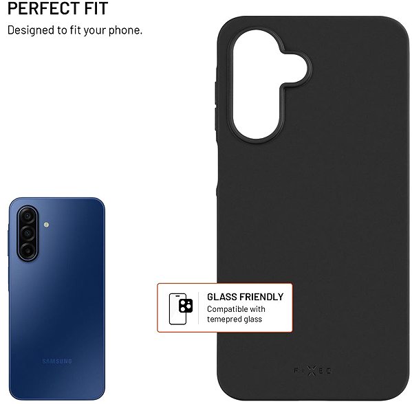 Telefon tok FIXED Story Samsung Galaxy A17 4G/5G fekete tok ...