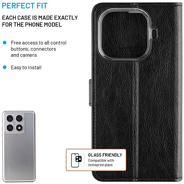 Puzdro na mobil FIXED Opus pre Xiaomi 15T Pro 5G čierne ...