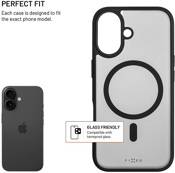 Telefon tok FIXED MagMisty Apple iPhone 17 fekete MagSafe tok ...