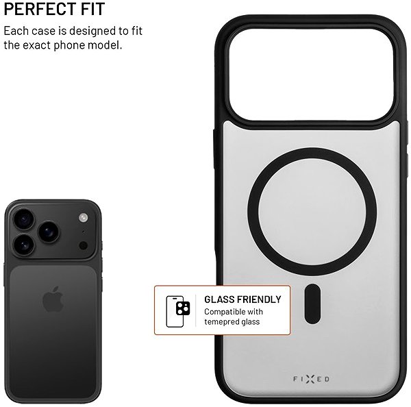 Handyhülle FIXED MagMisty mit MagSafe Unterstützung für Apple iPhone 17 Pro Max schwarz ...