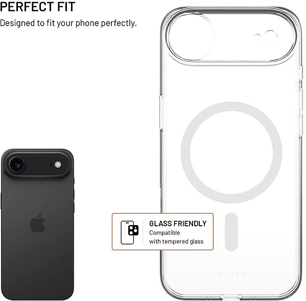 Handyhülle FIXED MagShell mit MagSafe Unterstützung und Schutz für die Kamerataste für Apple iPhone Air klar ...