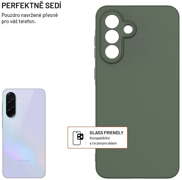 Telefon tok FIXED ReStory Samsung Galaxy A56 5G zöld tok, cseh gyártmány ...