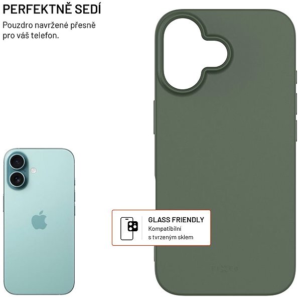 Handyhülle FIXED ReStory für Apple iPhone 16 hergestellt in CZ grün ...