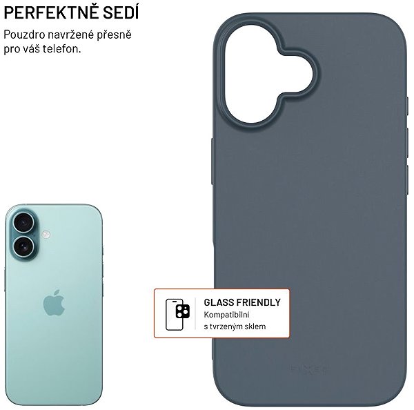 Handyhülle FIXED ReStory für Apple iPhone 16 hergestellt in CZ blau ...