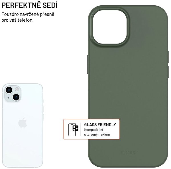 Handyhülle FIXED ReStory für Apple iPhone 15 hergestellt in CZ grün ...
