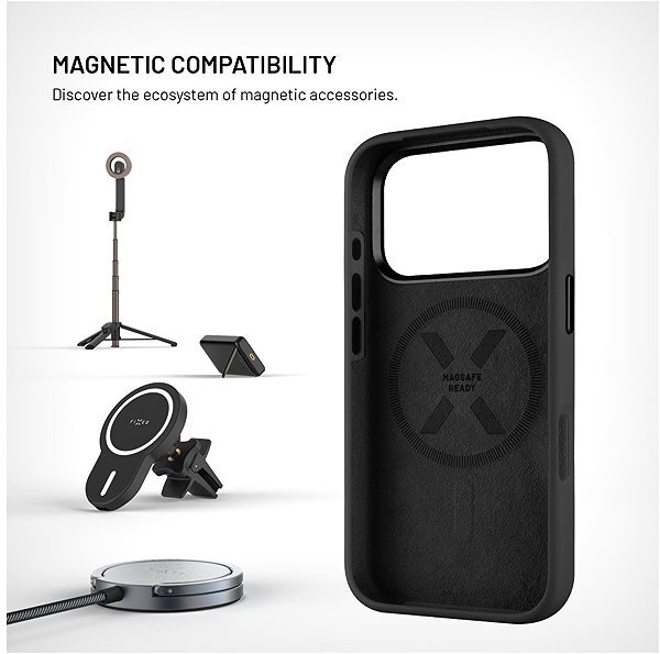 Handyhülle FIXED MagFlow mit MagSafe Unterstützung für Samsung Galaxy S26 schwarz ...